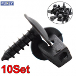 10 komplekti poritiiba vooder poritiiba kinnitusklambrid kruvid kinnihoidja Volkswagen VW Passat B5 B6 B7 CC Golf MK6 Tiguan Touran Polo jaoks