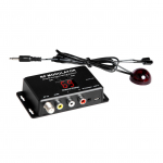 M60IR RF-modulaator IR-kordajaga AV-RF-muundur koos IR-kordajaga must
