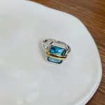 FOXANRY margis&otilde;rmus naistele uus mood hele luksuslik v&otilde;luv sinine kristallpunk rangluu keti peoehted kingitused 17mm h&otilde;be