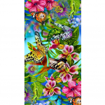 5D DIY Teemantmaalikomplektid T&auml;isruudukujuline puur Liblikad ja lilled Mosaiik Pilt Seinakaunistus Rhinestone'i Kunst K&auml;sit&ouml;&ouml; Kodukaunistus Full Round 30x60CM
