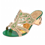 Uued suvised rhinestone'ist valmistatud naiste sandaalid paksu kontsaga &otilde;&otilde;nsad rannasussid Moodsad naiste sandaalid 39