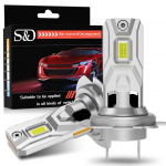 2 tk H7 LED esitule pirn Mini Wireless 100W 30000LM 6500K CSP auto esilaternate automaatse &uuml;hendamise ja kasutamise lampide jaoks H7 Turbo Led 12V auto