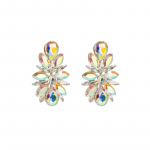 Naiste mitmev&auml;rviline seeria sulamist kristallist inkrusteeritud lillek&otilde;rvar&otilde;ngad Naiselikud kvaliteetsed peok&otilde;rvar&otilde;ngad OneSize sinine