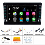 REAKOSOUND 8-tolline autoraadio 1-dine juhtmevaba CarPlay Android Auto auto multimeediumipleier Bluetooth video MP5-m&auml;ngija 8-tolline puuteekraan Wifi HD-video FM 8INCH AN12 JIA1din NO cp
