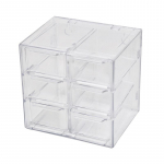 L&auml;bipaistev &uuml;heksa kambrit kuus kambrit tolmukindel sahtel lauaarvuti hoiukarp kirjatarvete ehted 12 kambrit kosmeetikahoidjad &otilde;pilased 6