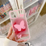 Cartoon Butterfly Pink laineline silikoonist pehme p&otilde;rutuskindel telefoni&uuml;mbris Iphone X Xr Xsmax 11 12 Pro Max 13 Mini 8 7 Plus Ins kaanele for iphone 11PROMAX