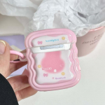 Armas 3D-t&uuml;druku j&auml;nku multikas j&auml;nku vibu roosa imd libisemiskindel k&otilde;rvaklappide &uuml;mbris Apple Airpods 1 2 Pro 3 2. traadita Bluetooth kasti jaoks For Airpods 3 (2021)