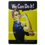 [SQ-DGLZ] Me saame sellega hakkama Metallist silt Vanaaegne metallist tahvel Plaat Seinakujundus Plekist sildid J&otilde;uposter Kingitus 20x30cm