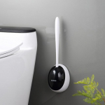 Silikoonist WC-hari WC-le Tarvikud T&uuml;hjendatav WC-hari Seinale paigaldatavad puhastusvahendid Kodu Vannitoatarvikute komplektid must