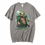 Anime ONE PIECE Roronoa Zoro Manga Graafiline T-s&auml;rk Multikas tr&uuml;kitud suvine T-s&auml;rk Meeste Naiste vabaaja puuvillane T-s&auml;rk Suur t&auml;navar&otilde;ivaste topid XXXL