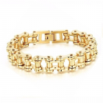 Disaini isikup&auml;ra punk roostevabast terasest k&auml;ev&otilde;ru meeste mootorratta jalgratta kett Meeste ehted k&auml;ev&otilde;ru S&otilde;pruskingitus gold