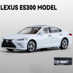 Mudelauto 1/24 skaala ES300 sulamist survevalatud kogutav m&auml;nguauto valguse ja heliga m&auml;ngus&otilde;iduki uksega, mida saab avada 1/24-21x7.5x6.5cm valge