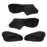Pehme nahast ukse k&auml;etoe kate Peugeot 206 Citroen C2 jaoks ainult 4 uksega auto salongi uksepaneeli k&auml;etoe katte nahk must