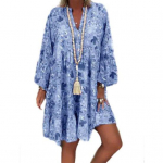 Eriti pehme, hingav pikkade varrukatega V-kaelusega suur &auml;&auml;ris, avaralt liibuv pikk vabaaja kleit 4XL roosa punane v&auml;rv