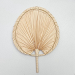 K&auml;sitsi kootud ventilaator Boho jahutustarvikud Dekoratiivsed ventilaatorid Tropical 30x20cm