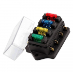 4-kordne kaitsmehoidik Ato Atc 12V/24V Kfz 4 kaitsmega Kaitsmekarp Lamekaitsmed Kaitsmekarp Kaitsmekandja Kaitsmekandja 12x10x5cm