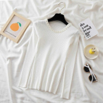 2023. aasta s&uuml;giskampsun, talvemood, naiste &otilde;huke pullover O-kaelusega pikkade varrukatega kampsunid kontoris kootud &uuml;laosaga kudumid 28743 One Size