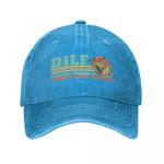 Vintage DILF Kurat, ma armastan kalastamist Naljakas kalap&uuml;&uuml;gikingitus Pesapallim&uuml;ts Unisex Stiilis Distressed Denim Pestud Snapback Cap Retro M&uuml;ts One Size