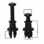 2 tk pagasiruumi rihma kinnitusklamber pakirongi rihmaklambrid Hoidja P&ouml;&ouml;rlev riidepuu 1M6867574A VW GOLF MK5 MK6 5 jaoks must