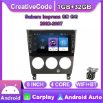 8-tolline Subaru Impreza GD GG 2002-2007 jaoks koos nupu nupuga Android autoraadio multimeediumipleier Navigatsioon stereo GPS 2 Din 1+32GB 1+32GB