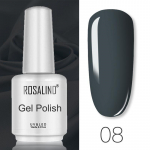ROSALIND 15 ml k&uuml;&uuml;nelakk, poolp&uuml;siv leotav UV geelk&uuml;&uuml;nelakk, pealislakk geellakk