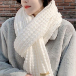 Korea stiilis mood uue disainiga sall naistele talvine soe paks kootud ka&scaron;miirist sallid kaelarihmad daami kaelalips Bandana One Size beež