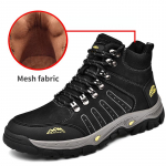 Meeste ehtsast nahast matkajalatsid poolsaapad 39 must