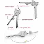 Populaarsed 6-&uuml;hes tasku EDC v&otilde;tmehoidja elluj&auml;&auml;misavaja Camping Multi Tools 2017 autol ONESIZE h&otilde;be