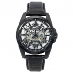 Bulova Classic Suttoni nahast rihmaga h&otilde;bedane skelett, automaatne 98A304 100M meeste k&auml;ekell h&otilde;be