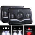 12V 24V 4x6 tolli LED H4 esitule LED t&ouml;&ouml;tuli koos DRL H4651 H4652 H4656 auto Jeep Motorcycle Hond Truck Kenworth esilatern 2pcs