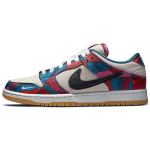 Parra x Nike Dunk Low Pro SB Abstraktne kunst Unisex tossud Mitmev&auml;rviline Tule-roosa J&otilde;usaali-punane DH7695-600 36.5