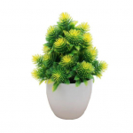 1 tk plastist lillega pleekimatu realistlik kerge simulatsiooniga mini potitaime bonsai dekoor kollane