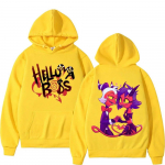 Pusad Street Trend Casual Oversize pulloversAmerican Anime Helluva Boss Print kapuuts Unisex Naiste Mood Multifilmid kapuutsiga Unisex 2XL