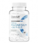 OstroVit Triple Magnesium+B6 P-5-P, 90 Caps