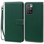 16 v&auml;rvi Redmi 10 4G &uuml;mbris Xiaomi Redmi 10 2022 &uuml;mbrisele nahast rahakoti &uuml;mberp&ouml;&ouml;ratav &uuml;mbris Redmi 10 Prime 4G redmi10 4G kaitsekaardi pesa hoidja kate jaoks tumeroheline v&auml;rv