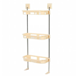 Multifunktsionaalne WC-hoiuriiul, vannitoa riiulid, WC-riiul, puurimata, tualetipaagi kohal, 2-tasandiline 3layer Beige