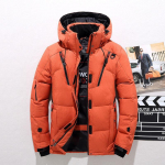 Talvine meeste pardi paks sulejope Snow Parkas mantel Hoiab soojas jakk V&auml;lisr&otilde;ivad XL oranž