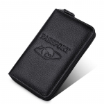 Multifunktsionaalne vintage ehtsast nahast reisipassiraamat t&otilde;mblukuga rahakott RFID suure mahutavusega ID-kaart lennupileti juhiloa hoidja must