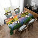 Videvikus Mountain Forest Laudlina P&uuml;hadekaunistused Veekindlad ristk&uuml;likukujulised laudlinad Pulmakaunistused Lauakate 4pcs 33x48 Table mat