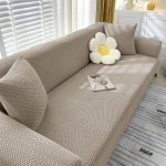 Elastne k&otilde;ikeh&otilde;lmav diivanikate elutoale Jacquard diivani kate L kujuga nurgadiivani katted diivan tugitool 3 seater 185-230cm khaki