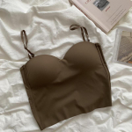 Hight Street Elegant Solid New Camisole Naiste &otilde;lgadest Seksikas Kaunitar Slim Camisole Naiste Korea moe vintage tops 2024 S hall v&auml;rv