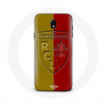 Samsung Galaxy J7 2017 &uuml;mbris rcl objektiiv Logo kollase ja punase taustaga