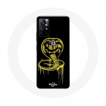 &Uuml;mbris Xiaomi Redmi Note 11s 5G Cobra Kai logo kollase musta taustaga plakatisarja jaoks