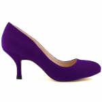 Uued naiste pumbad Klassikalised seksikad terava otsaga varbad 6,5 cm Mid Med Kitten k&otilde;rged kontsad Kingad Spring Brand Design Must kleit Pulmakingad 38 lilla