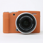 Pehme silikoonist kaamerakaitse naha&uuml;mbrise koti kate Fujifilm XA7 Fuji X-A7 jaoks kohv