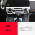 ABS autosisu keskkonsooli kliimaseade AC l&uuml;liti nupu paneeli katte trimm Honda crv CR-V 2017 2018 2022 jaoks A Silver