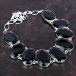 Faseteeritud Aafrika Amet&uuml;st Kaelakee 925 Sterling H&otilde;bedast Kaelakee Reguleeritava Ahelaga Kaelakee Kivist Ehted Juubelikingitus K&auml;sitsi Valmistatud Kaelakee Adjustable