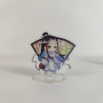 8cm Anime Mo Dao Zu Shi Figuur Tegevus Mini Akr&uuml;&uuml;lm&auml;nguasi Wei Wuxian Lan Wangji Seisev Mudel Lauakaunistus S&uuml;nnip&auml;evakingitus pink flower