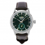 Seiko Presage Cocktail Time Midnight Mockingbird roheline sihverplaadiga automaatne meeste k&auml;ekell SSA459J1