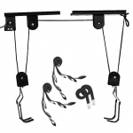Jalgrattat&otilde;stuk, garaažihoidla Jalgrattat&otilde;stuki rihmaratta s&uuml;steem koos 60 kg laagriga, raske jalgrattahoidjaga 1 hanger and 2 Multifunctional lanyard